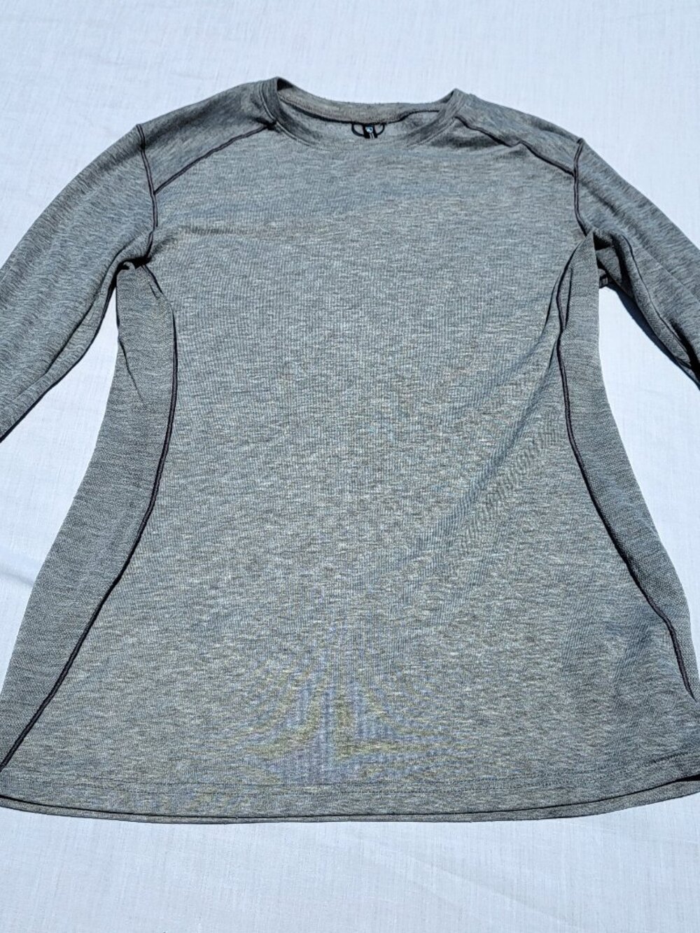 Kuhl Shirt Women's Large Gray Long Sleeve Crew Neck Outdoor Active Hiking